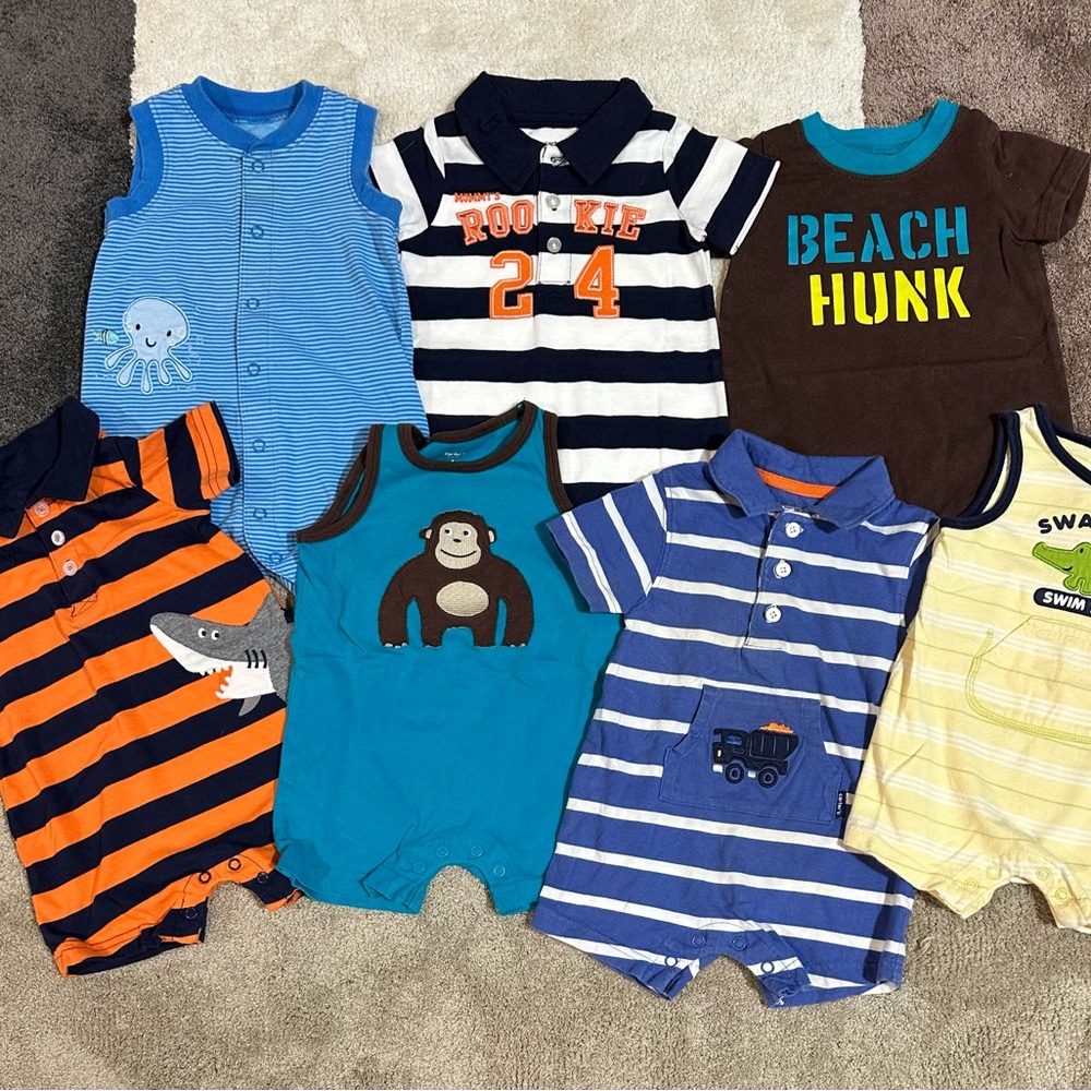 Baby 6 months romper bundle
